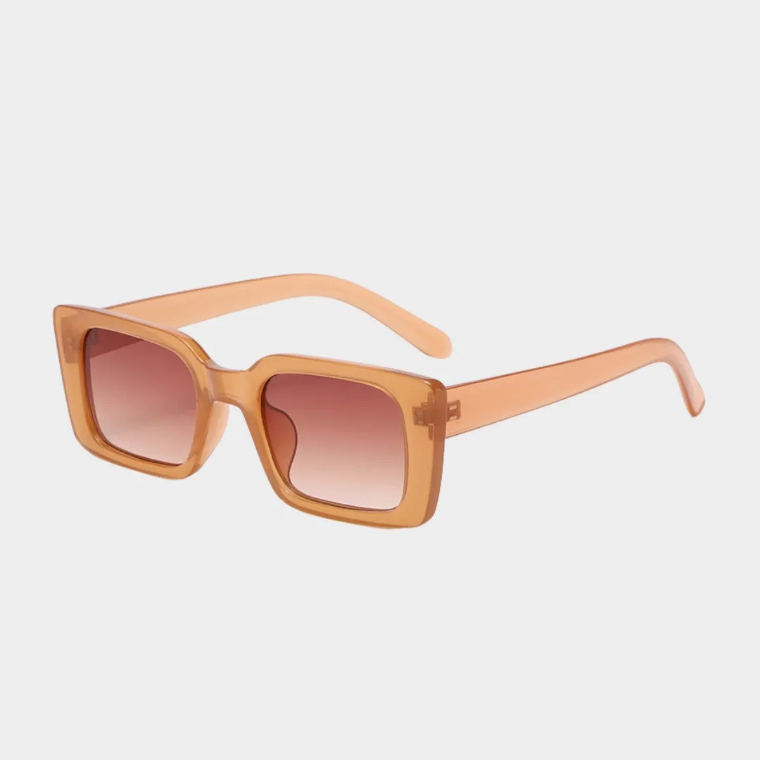 Retro Rectangle Sunglasses  Women UV400 Shades, Multiple Colors, Leopard and Tea Gradient Options