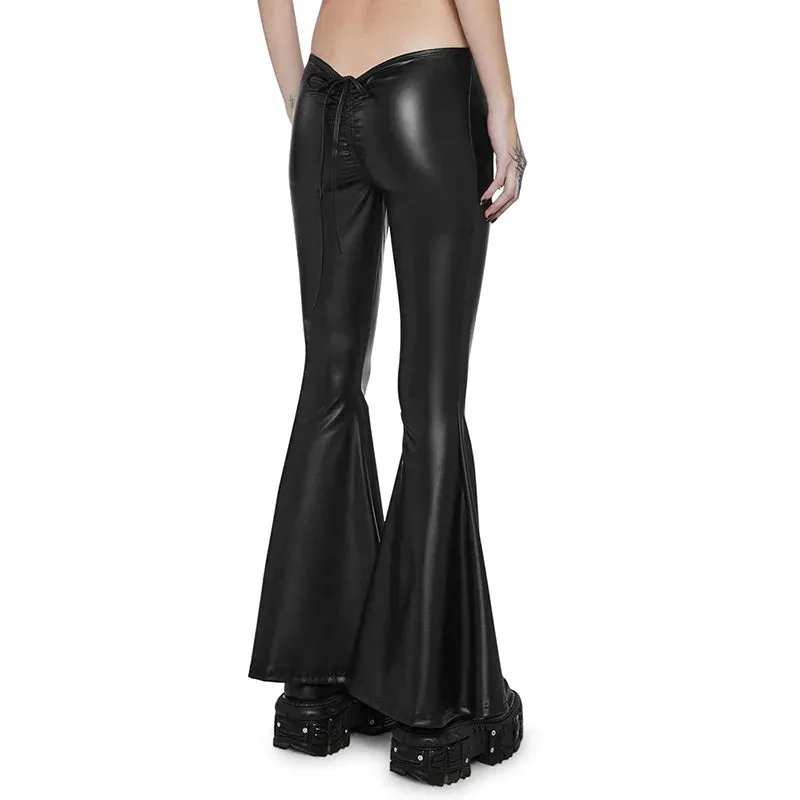 Rockstar Low Waist Drawstring Flare Pants