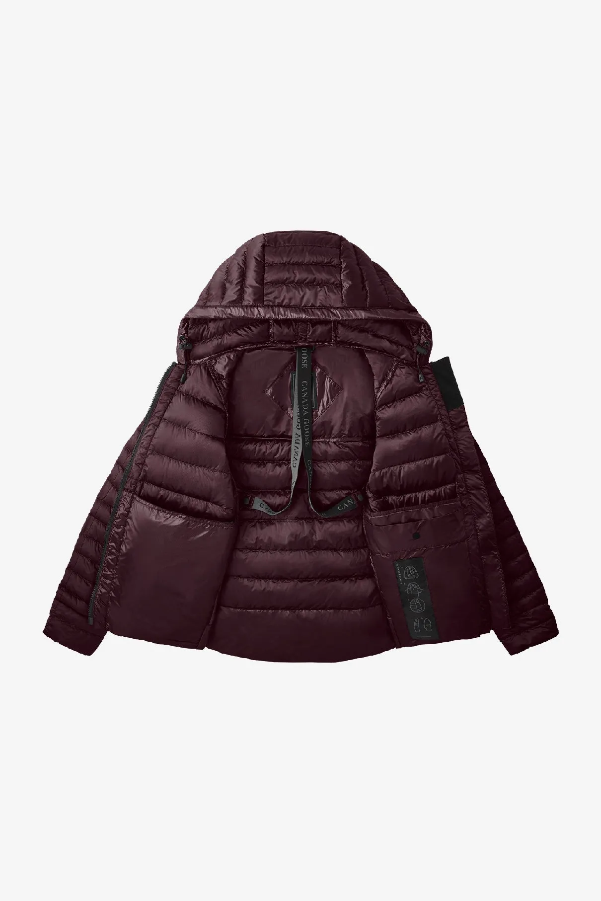 Roxboro Hoody－Black/Bordeaux