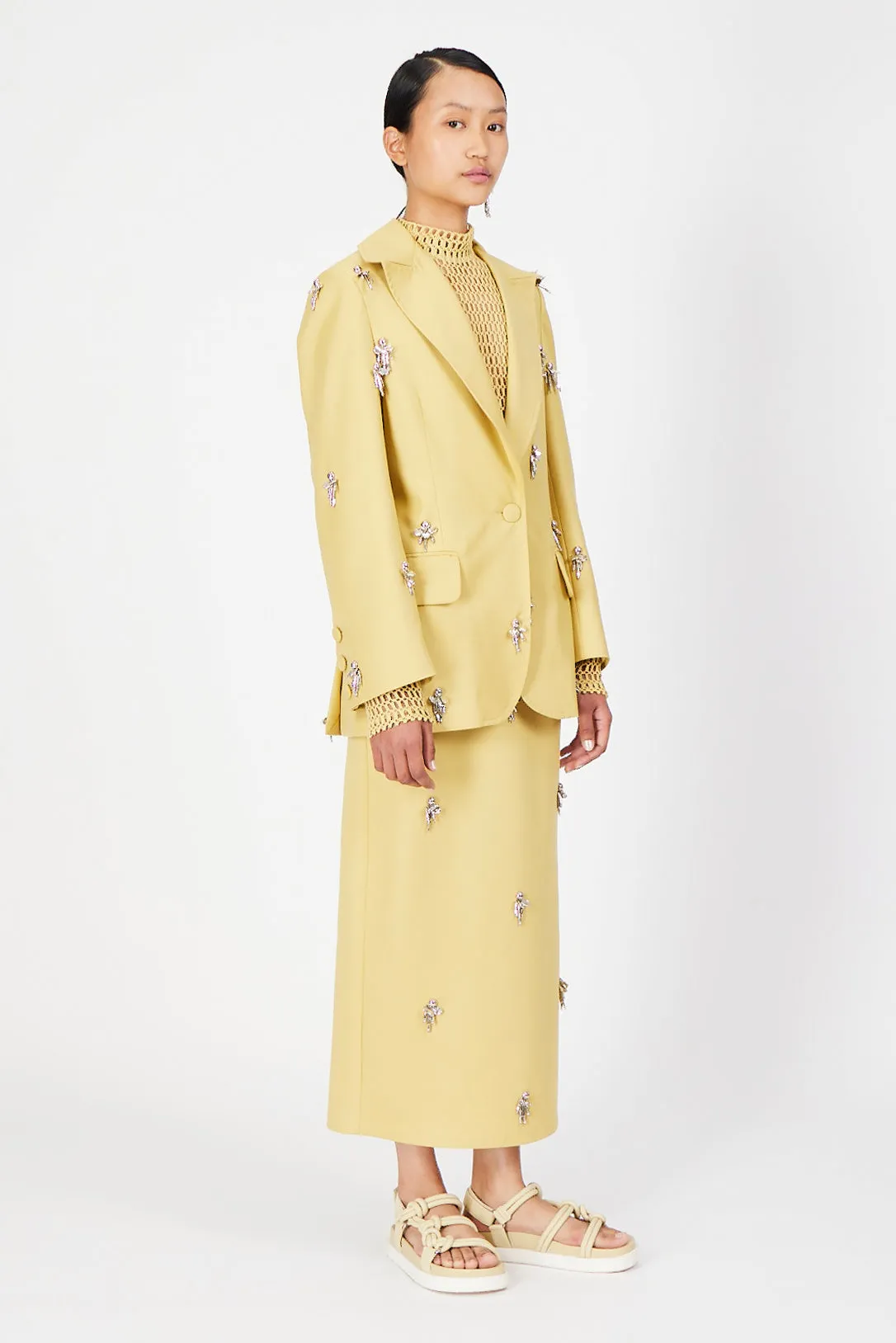 sand dune yellow mercury skirt