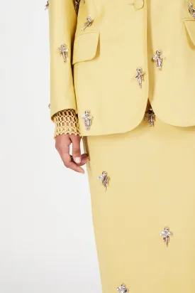 sand dune yellow mercury skirt