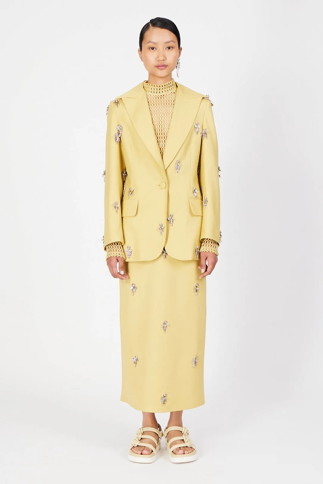 sand dune yellow mercury skirt