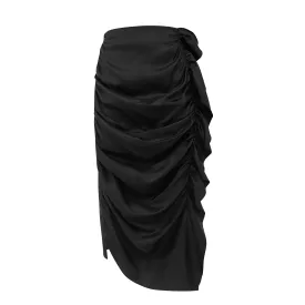 Side Gather Pencil Skirt