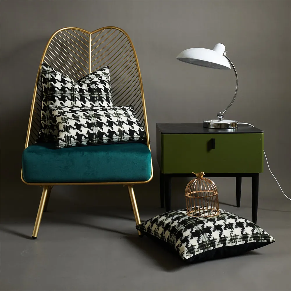 Simple Casual Black And White Checkerboard Pillowcase | Brodtica.com