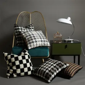 Simple Casual Black And White Checkerboard Pillowcase | Brodtica.com