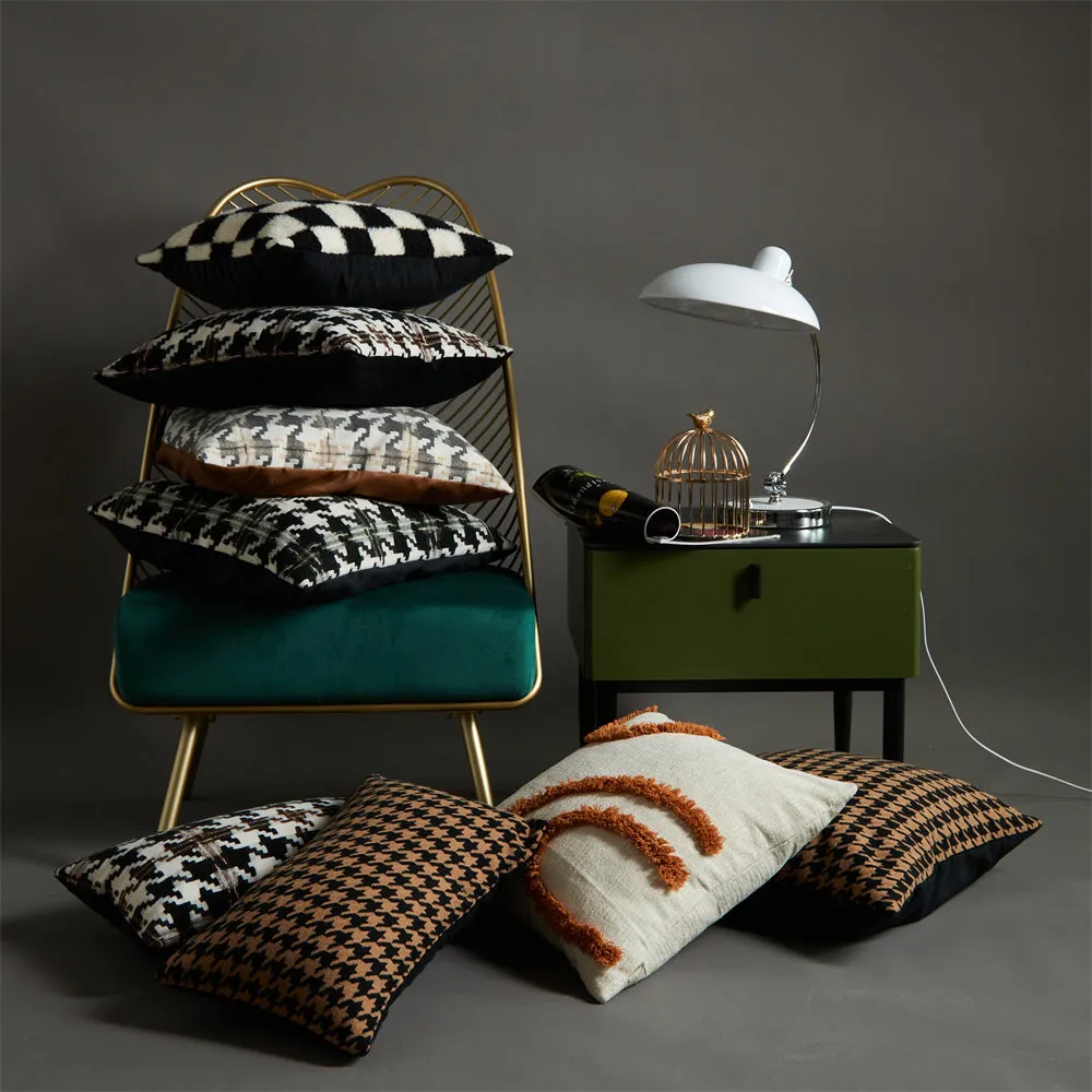 Simple Casual Black And White Checkerboard Pillowcase | Brodtica.com