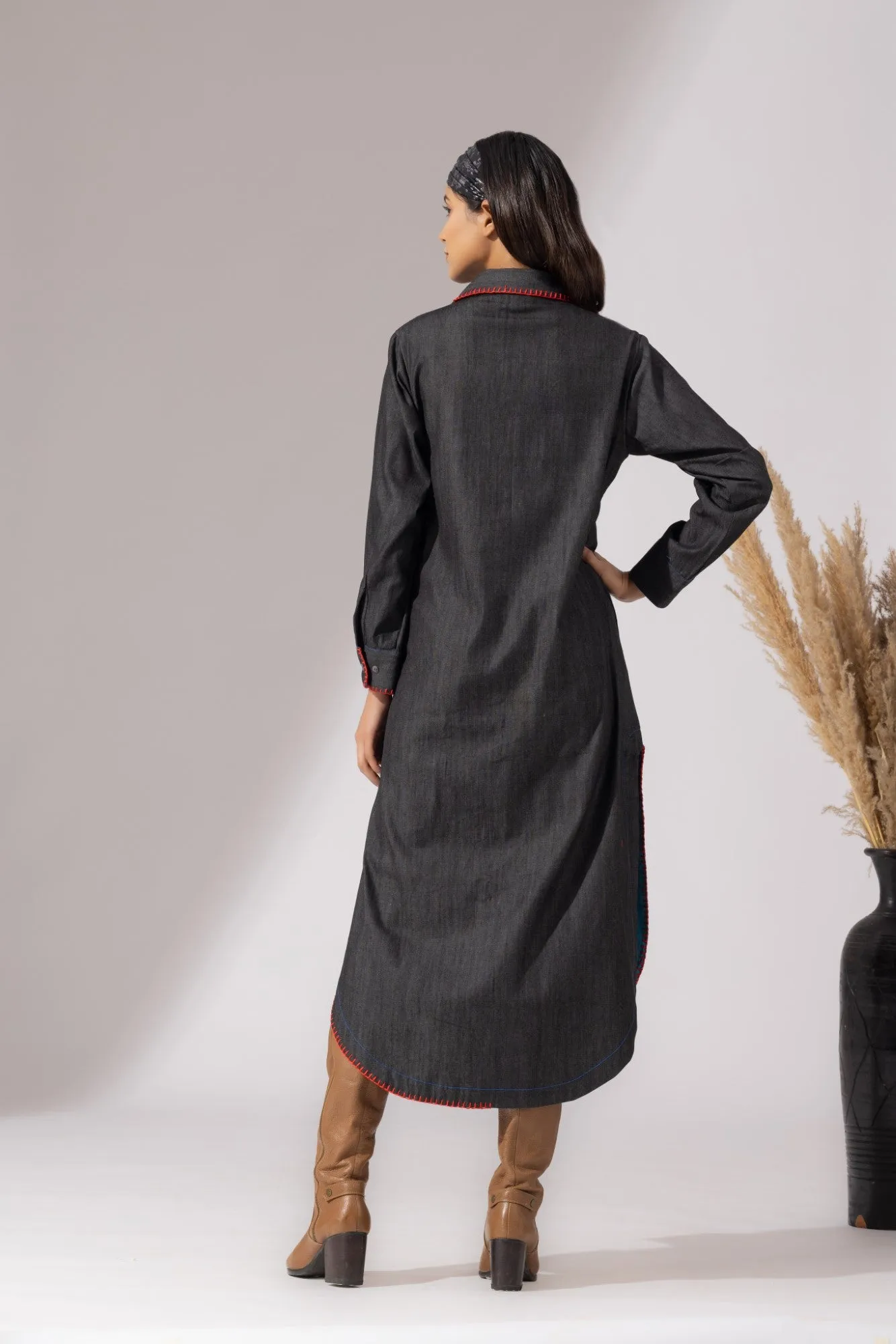 Slate Elegance Dress