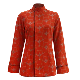 【SNOWFLAKE】100% Silk Mini Tang Jacket (slanted front Opening)