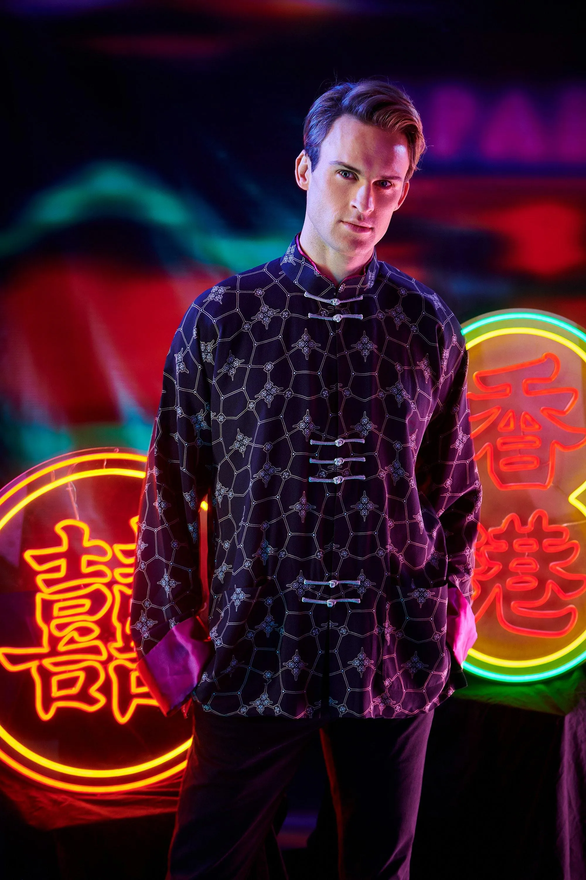 【SNOWFLAKE】100% Silk Tang Jacket