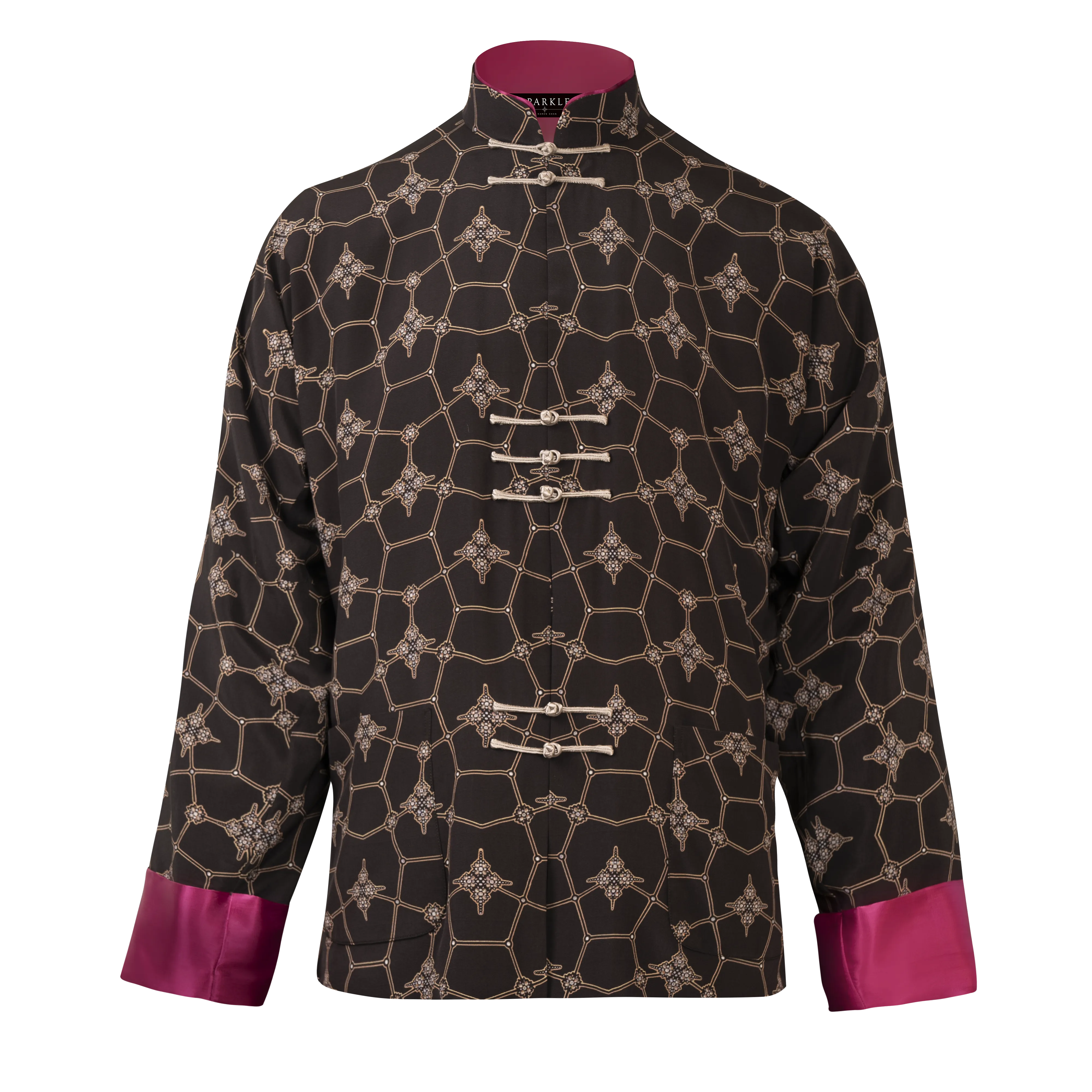 【SNOWFLAKE】100% Silk Tang Jacket