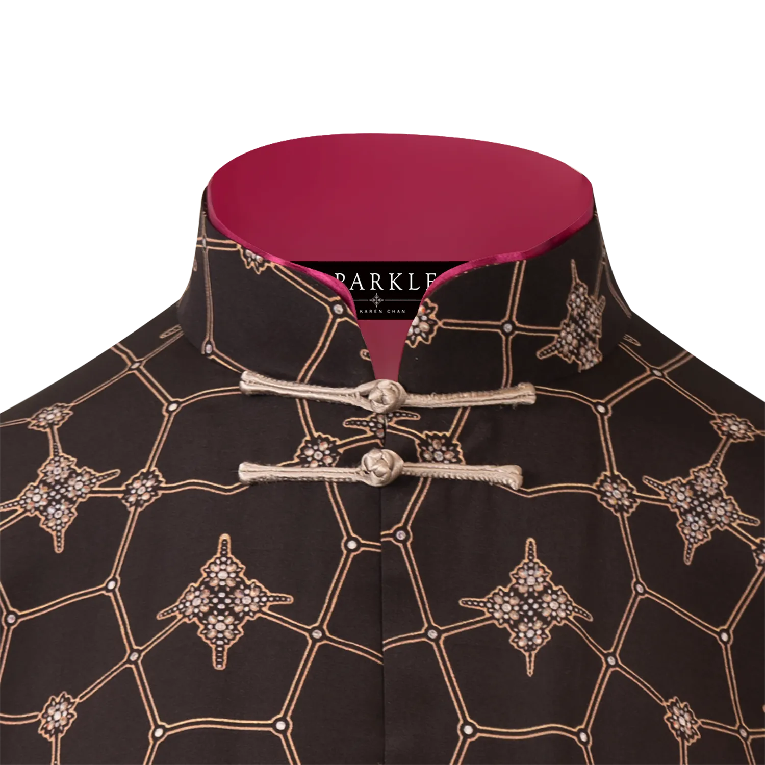 【SNOWFLAKE】100% Silk Tang Jacket