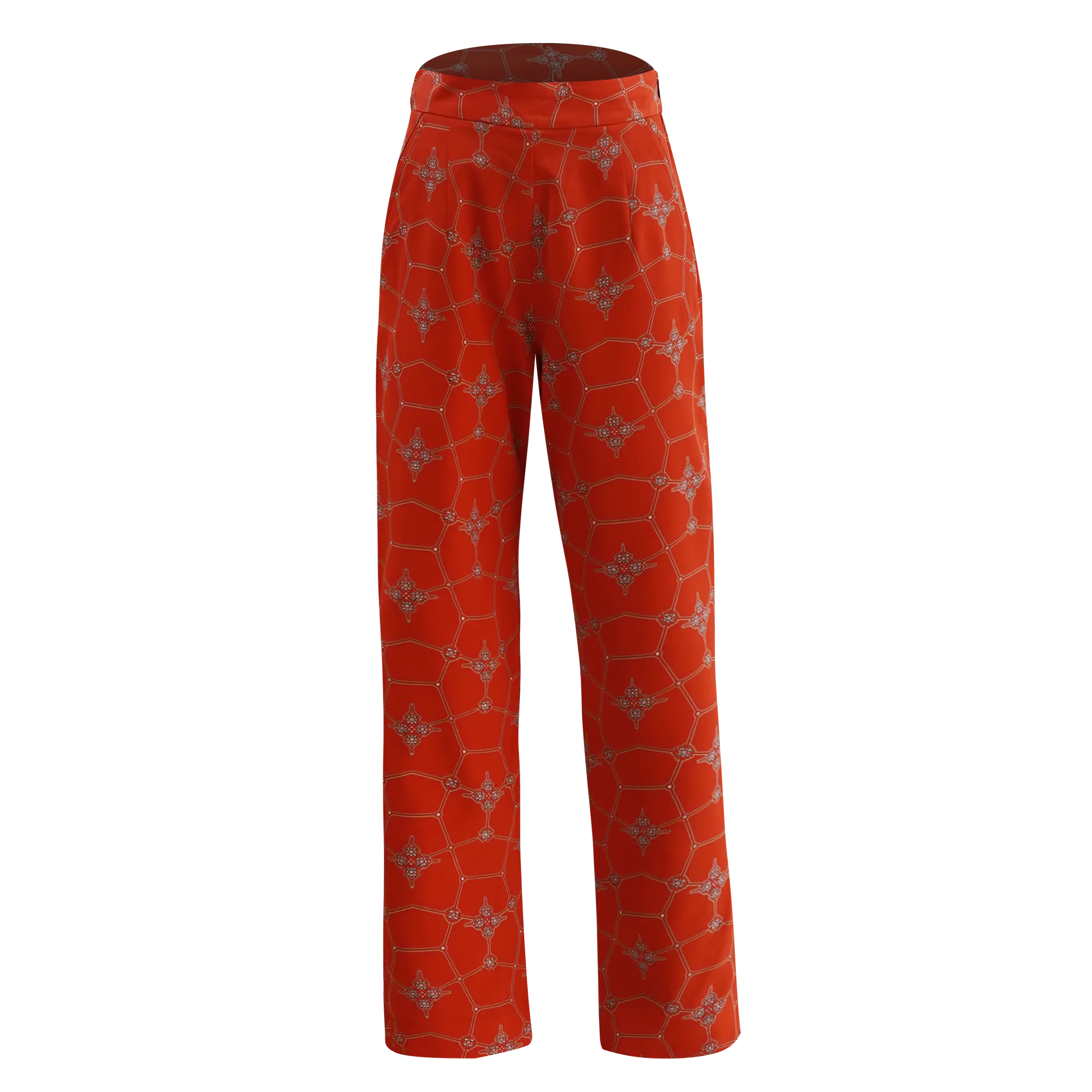 【SNOWFLAKE】100% Silk Tapered Pants