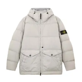 Stone Island Crinkle Reps R-NY Down Jacket in Grey