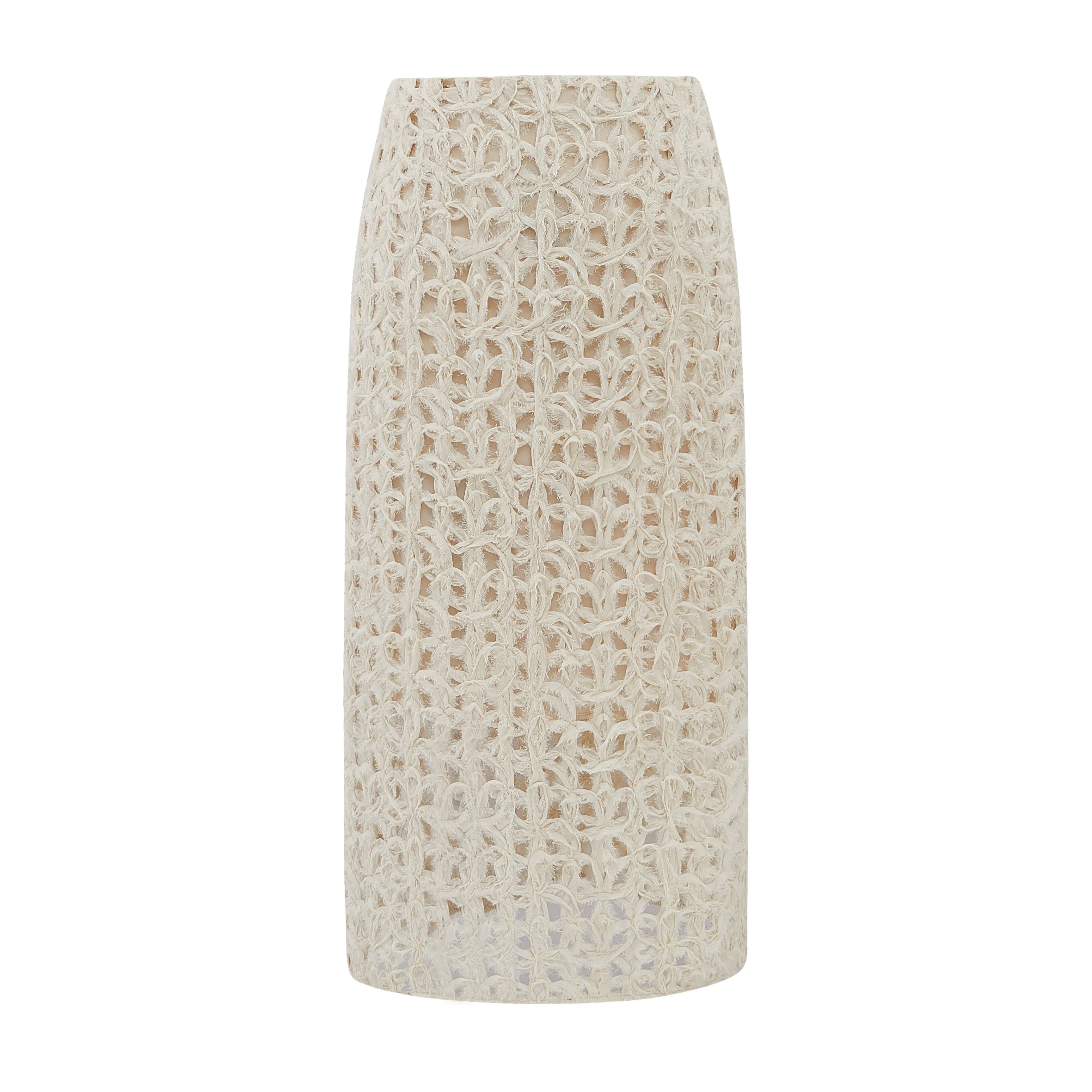 Summer embroidery long pencil skirt
