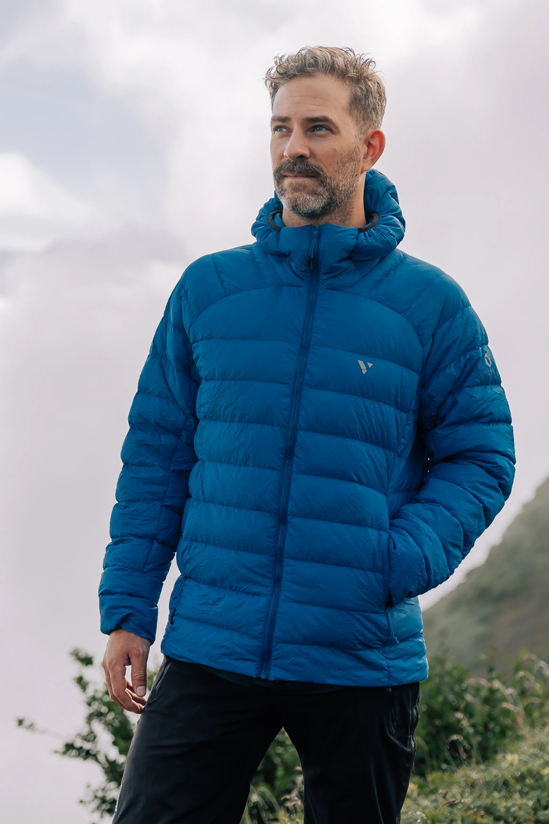 Summit – Men’s Packable Down Filled Insulated Jacket - Ocean Blue