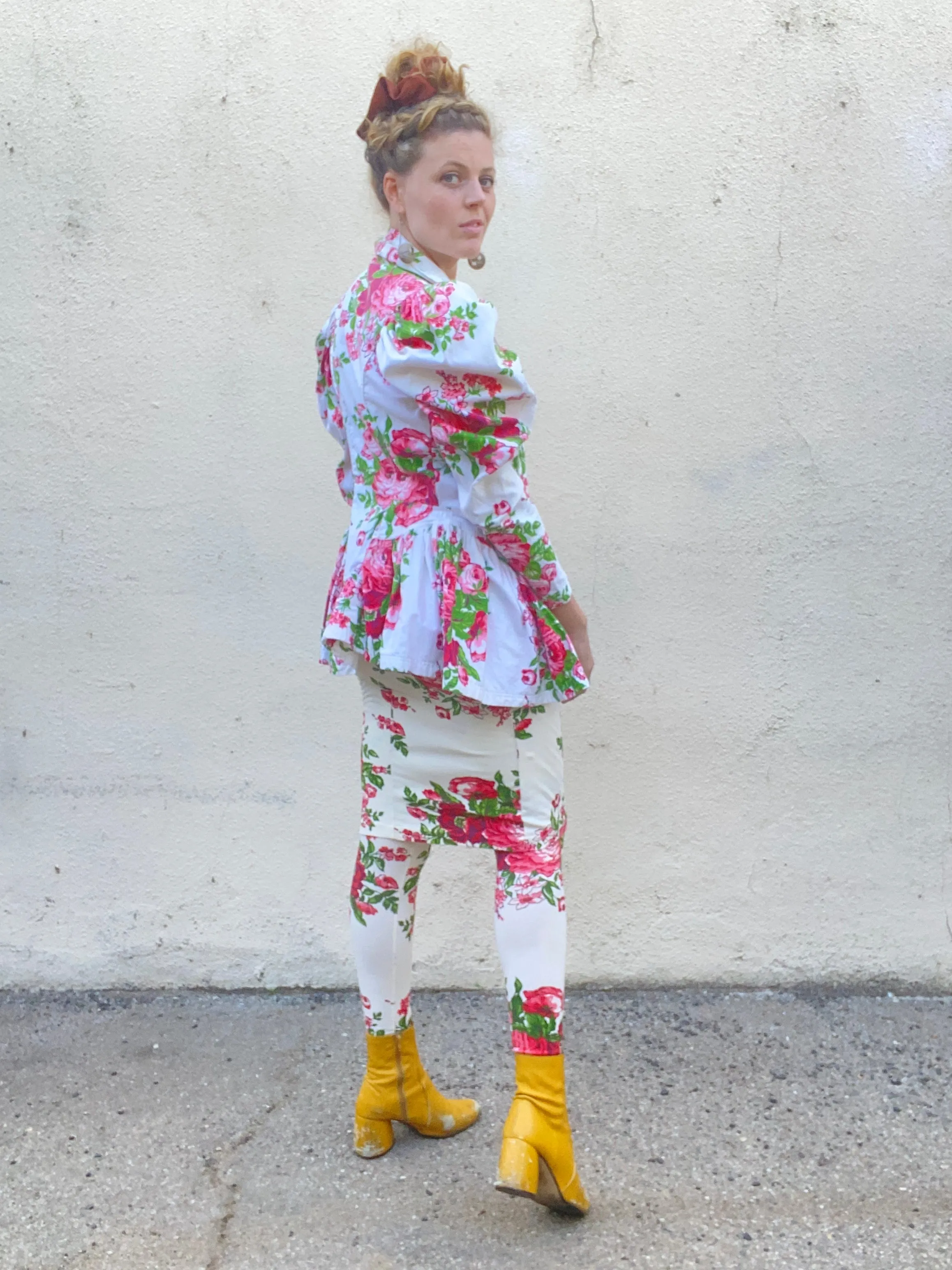 Vintage Betsy Johnson Punk Label Floral 3-Piece Set