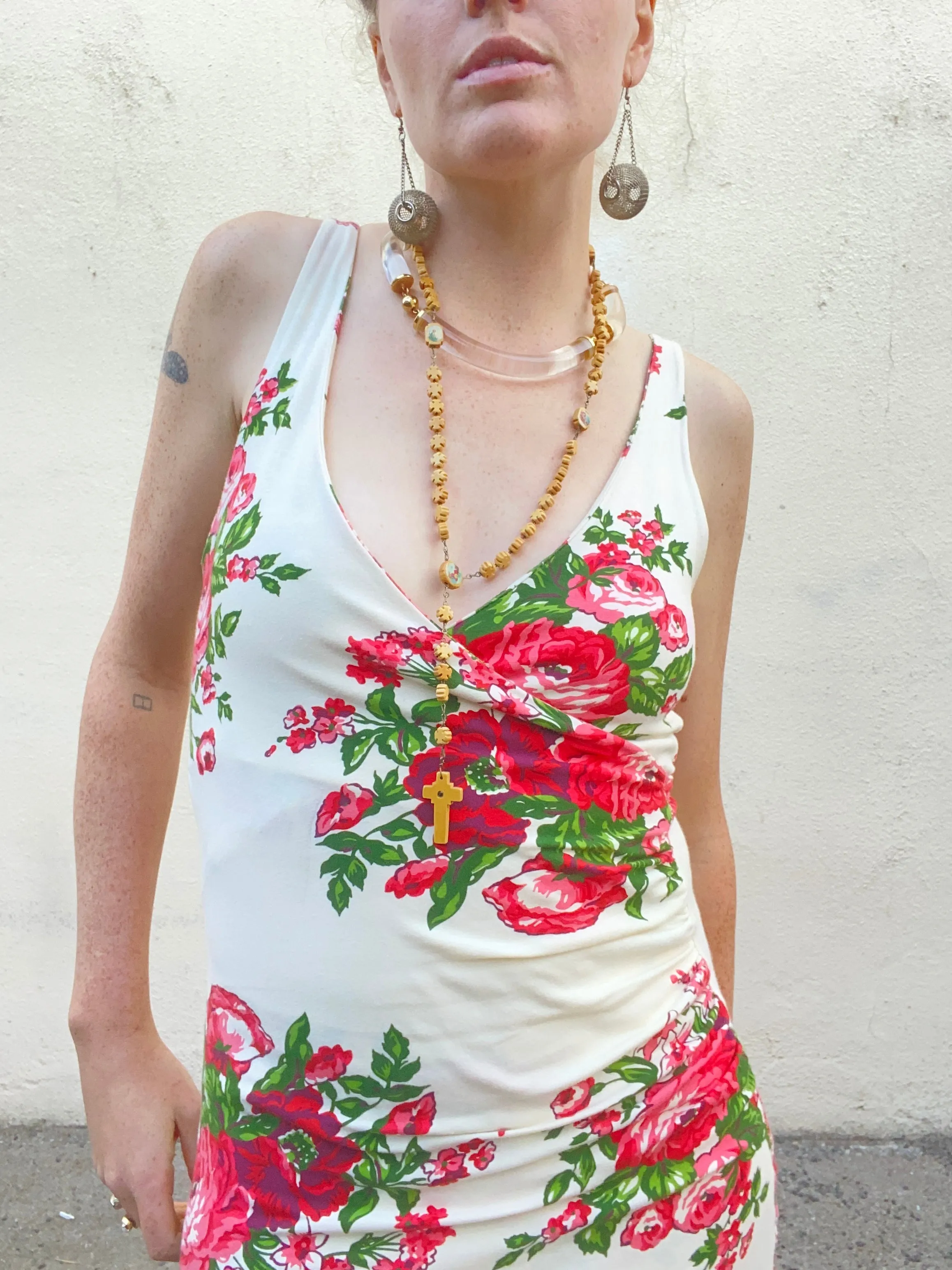 Vintage Betsy Johnson Punk Label Floral 3-Piece Set