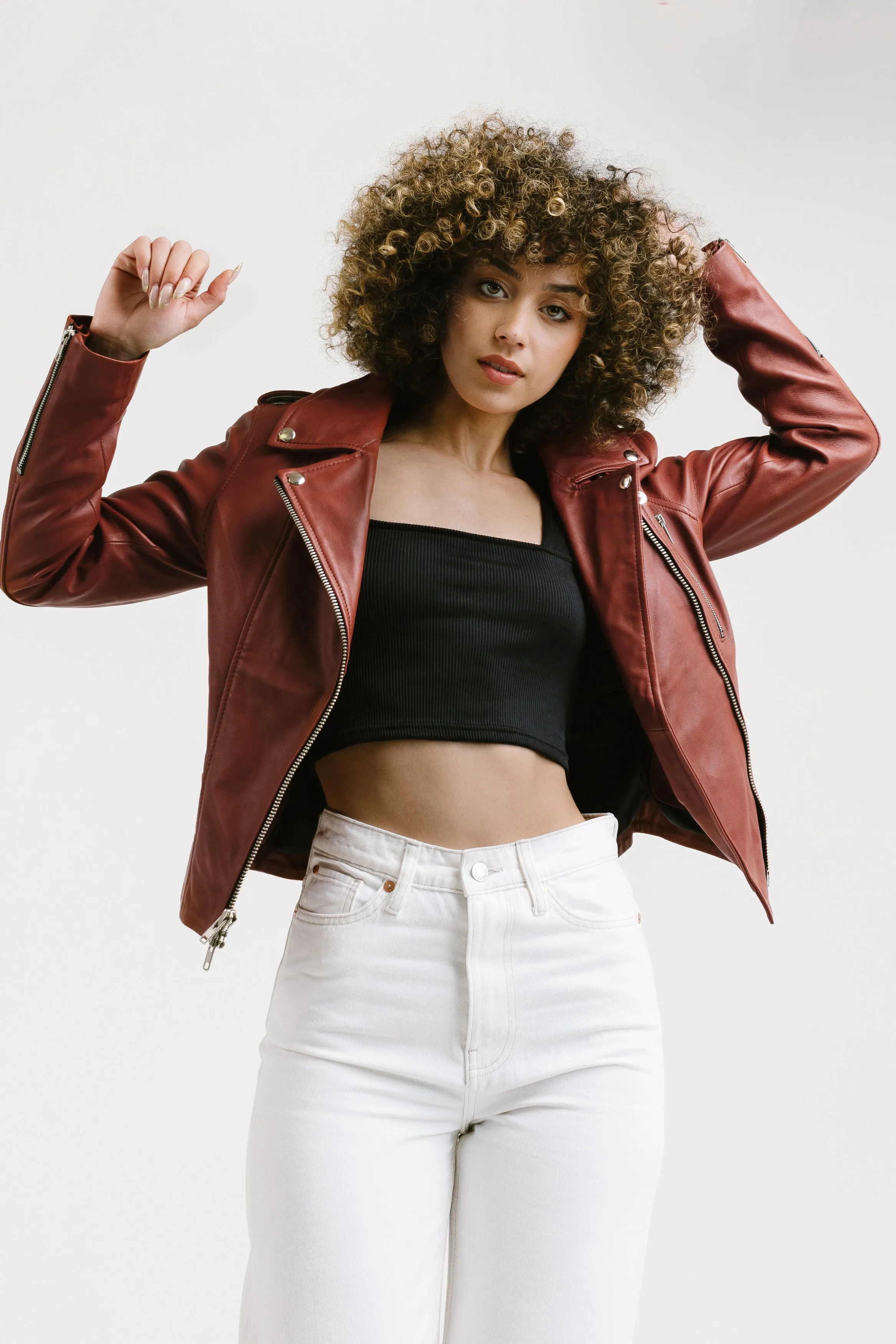 Warehouse Biker Leather Jacket | Aphrodite