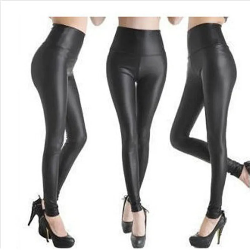 Wjczt Sexy Legging Punk Black Skinny Pants Fashion High Waist Stretch Push Up Leggins