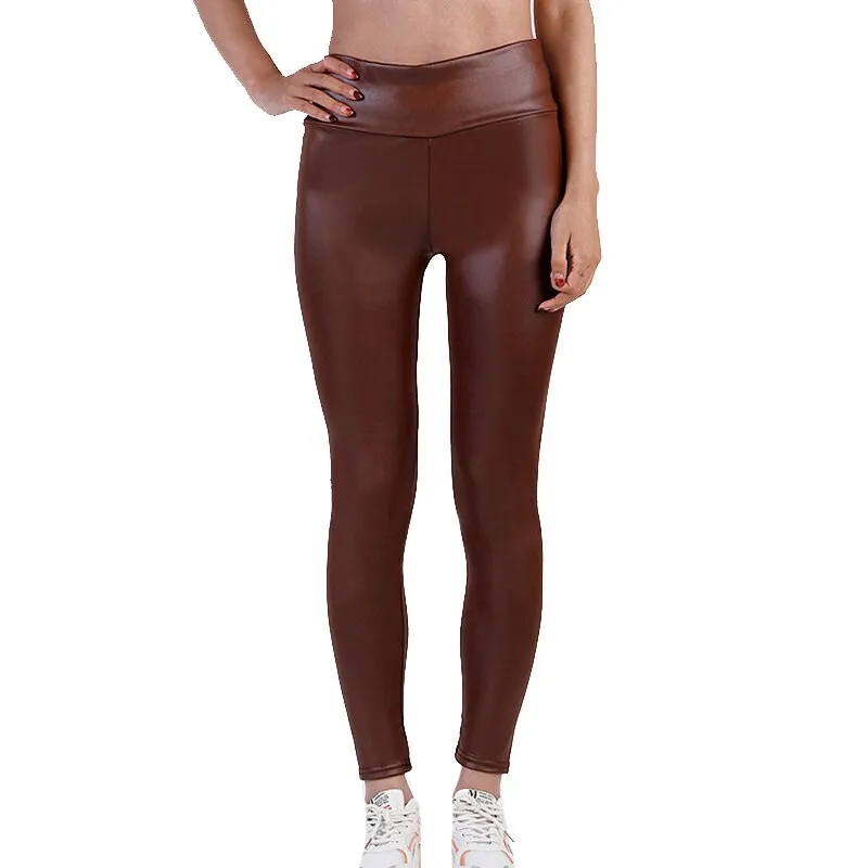 Wjczt Sexy Legging Punk Black Skinny Pants Fashion High Waist Stretch Push Up Leggins