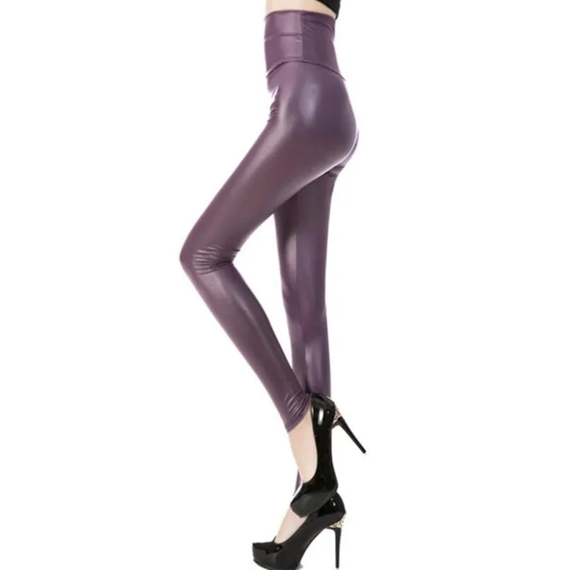 Wjczt Sexy Legging Punk Black Skinny Pants Fashion High Waist Stretch Push Up Leggins