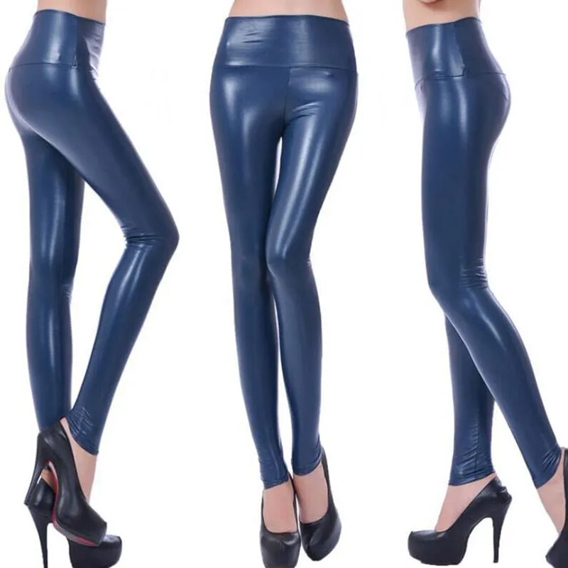Wjczt Sexy Legging Punk Black Skinny Pants Fashion High Waist Stretch Push Up Leggins