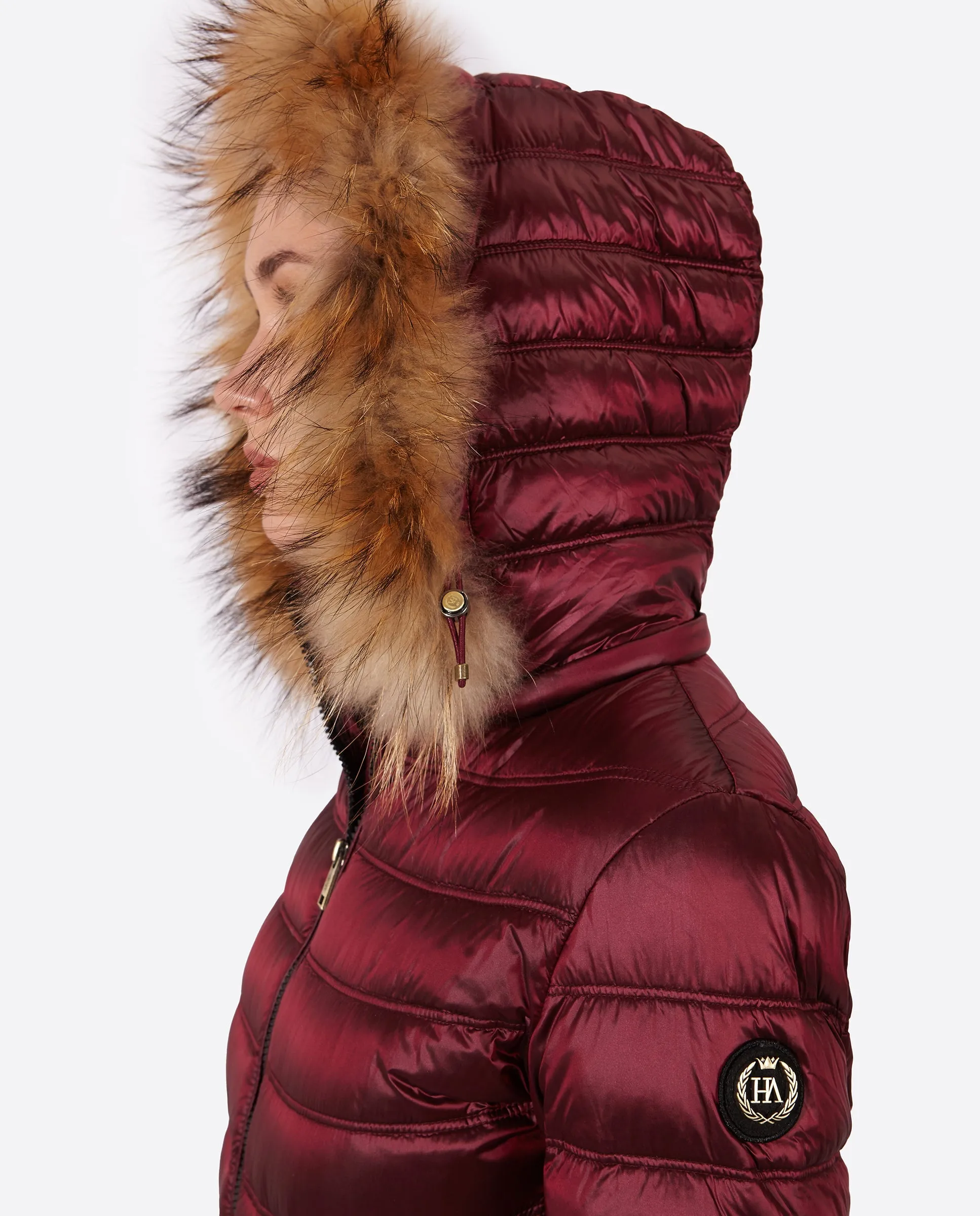 Women's down jacket LION DARK PURPLE