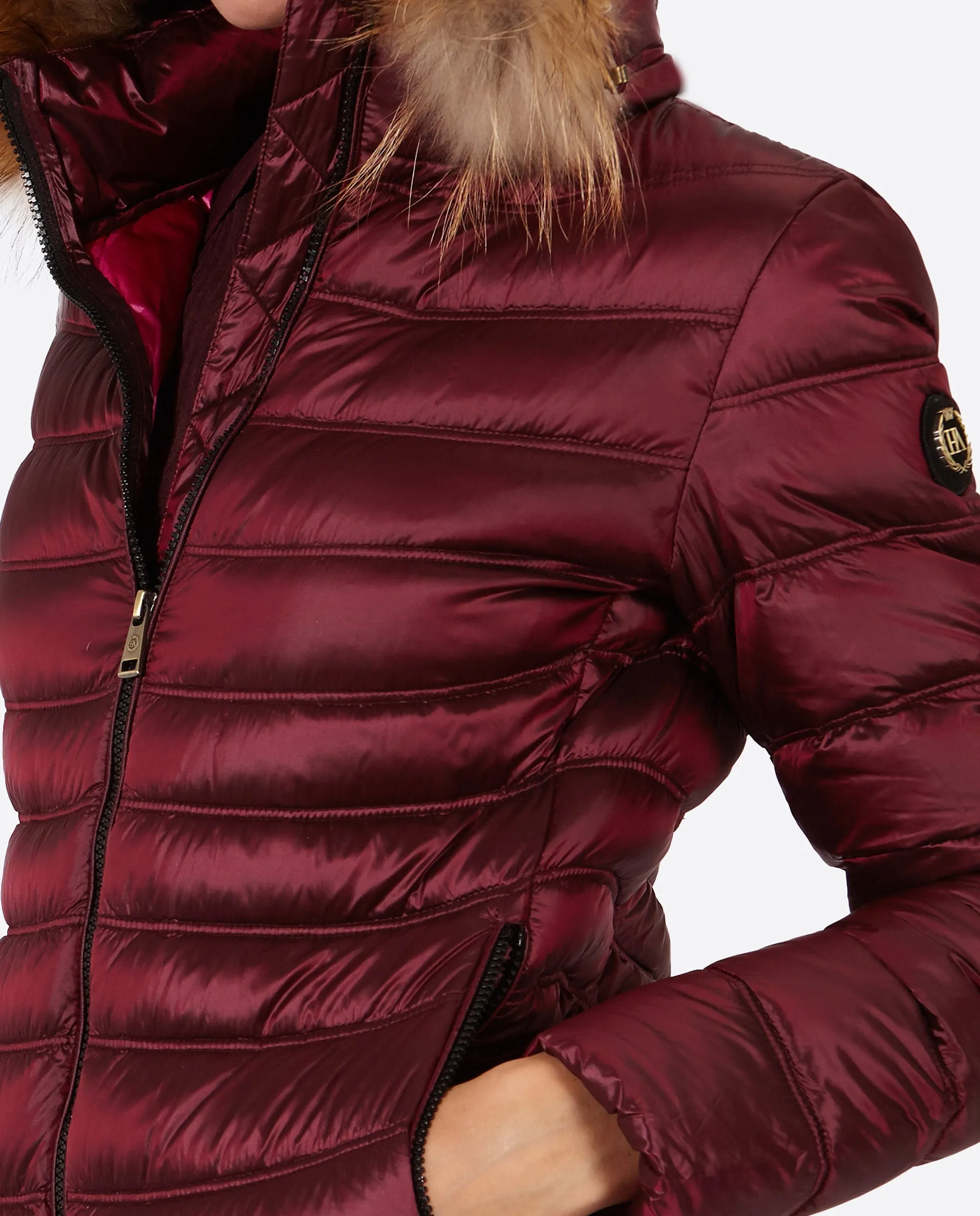 Women's down jacket LION DARK PURPLE
