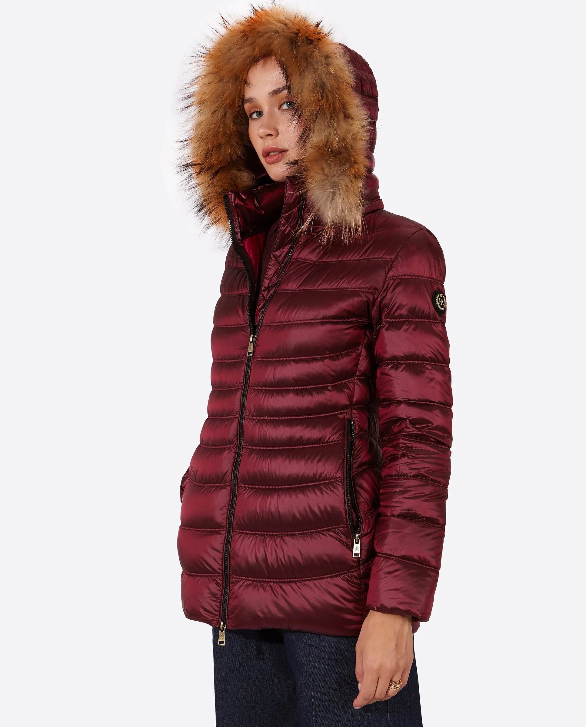 Women's down jacket LION DARK PURPLE