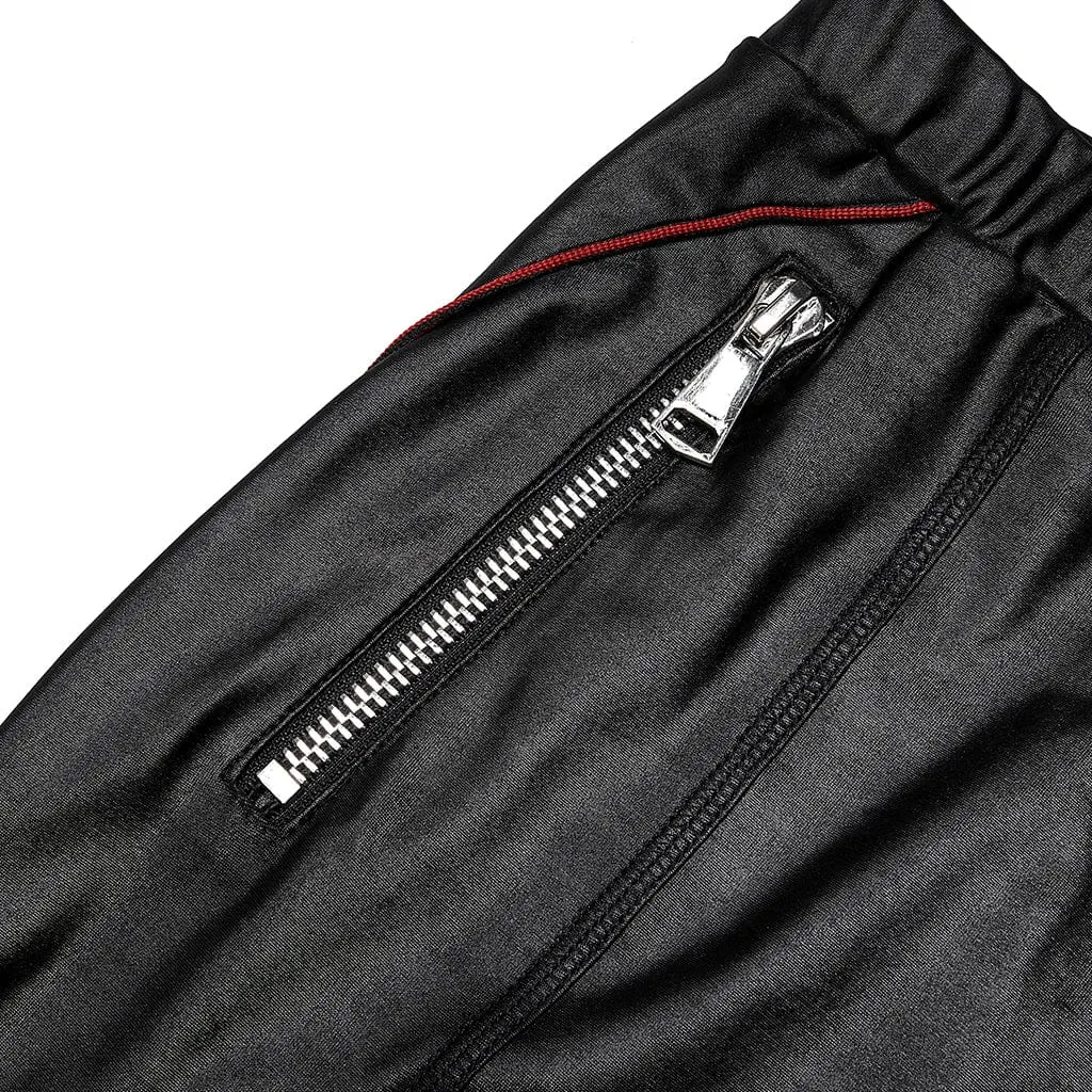 Women's Punk Zip Faux Leather Leggings