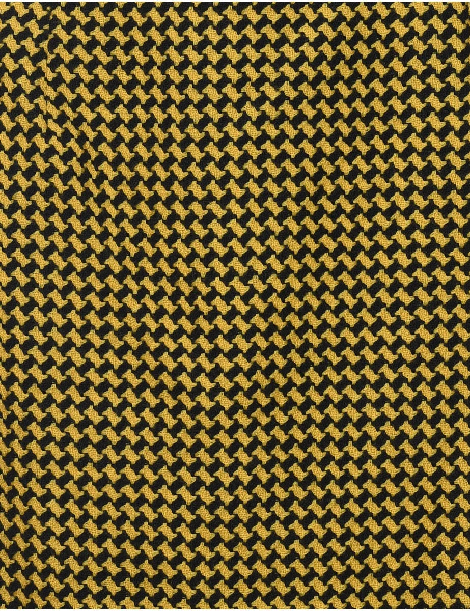 Wool Checked Pencil Skirt - S