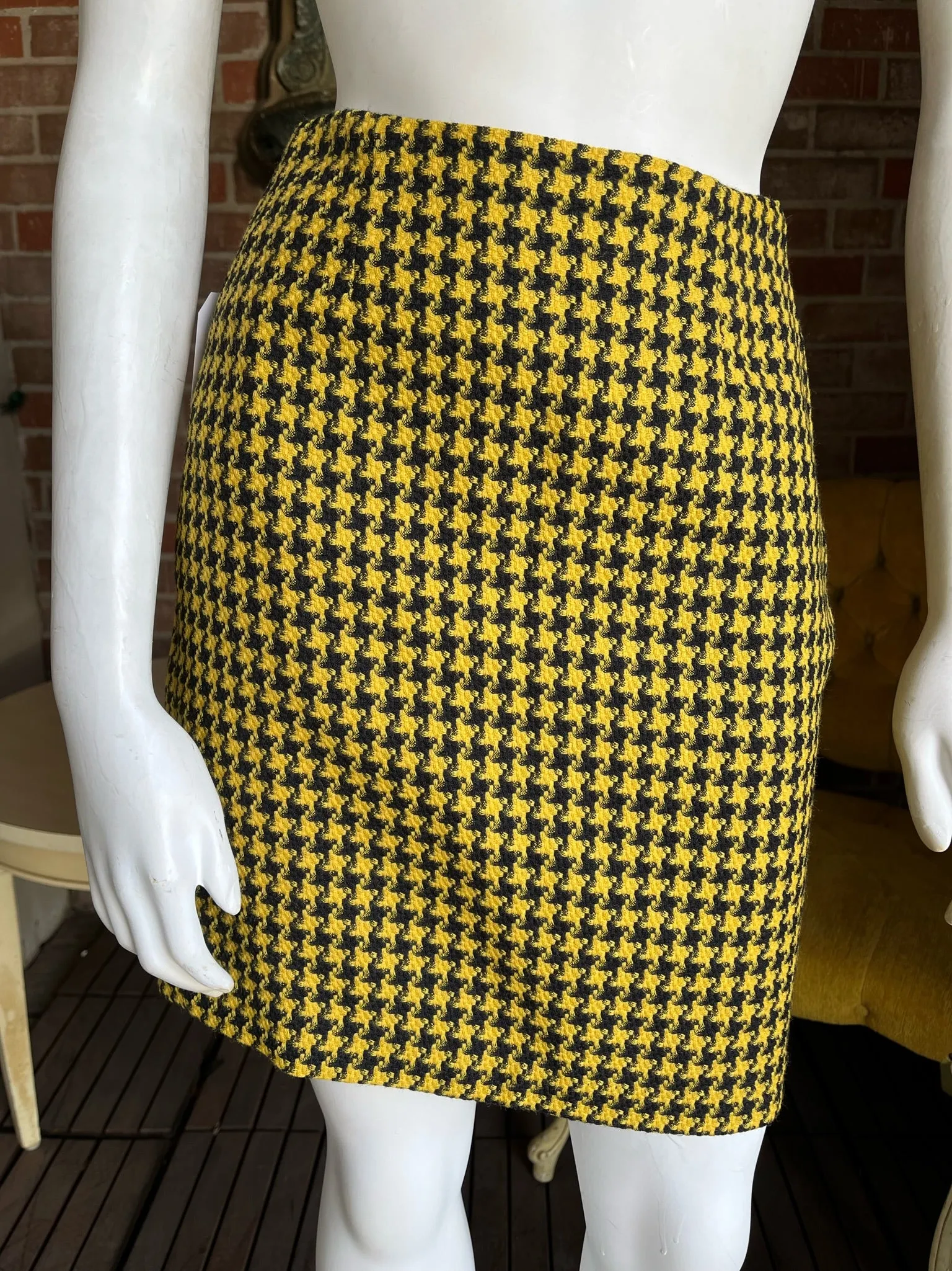 Y2K Yellow Tweed Georges Marciano