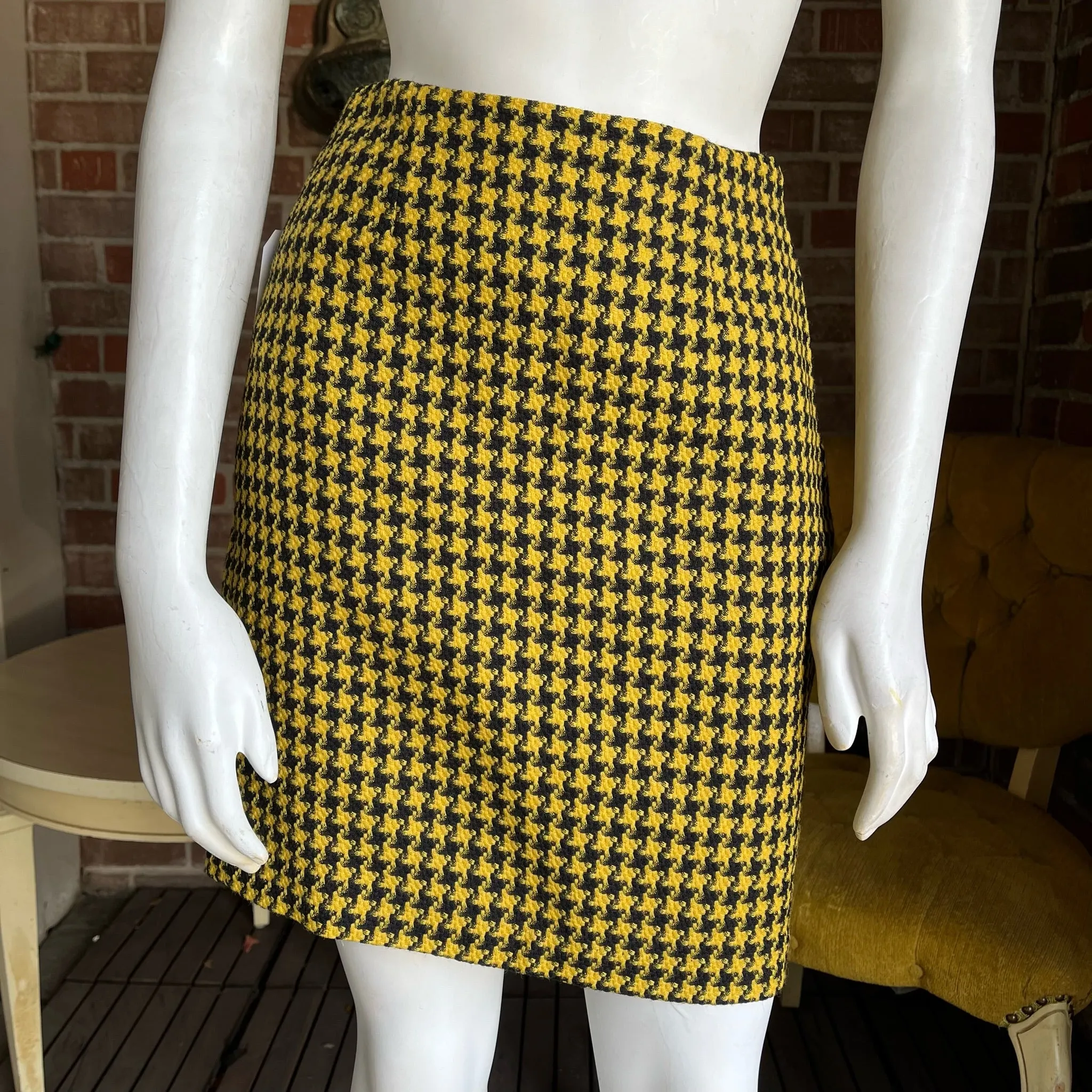 Y2K Yellow Tweed Georges Marciano