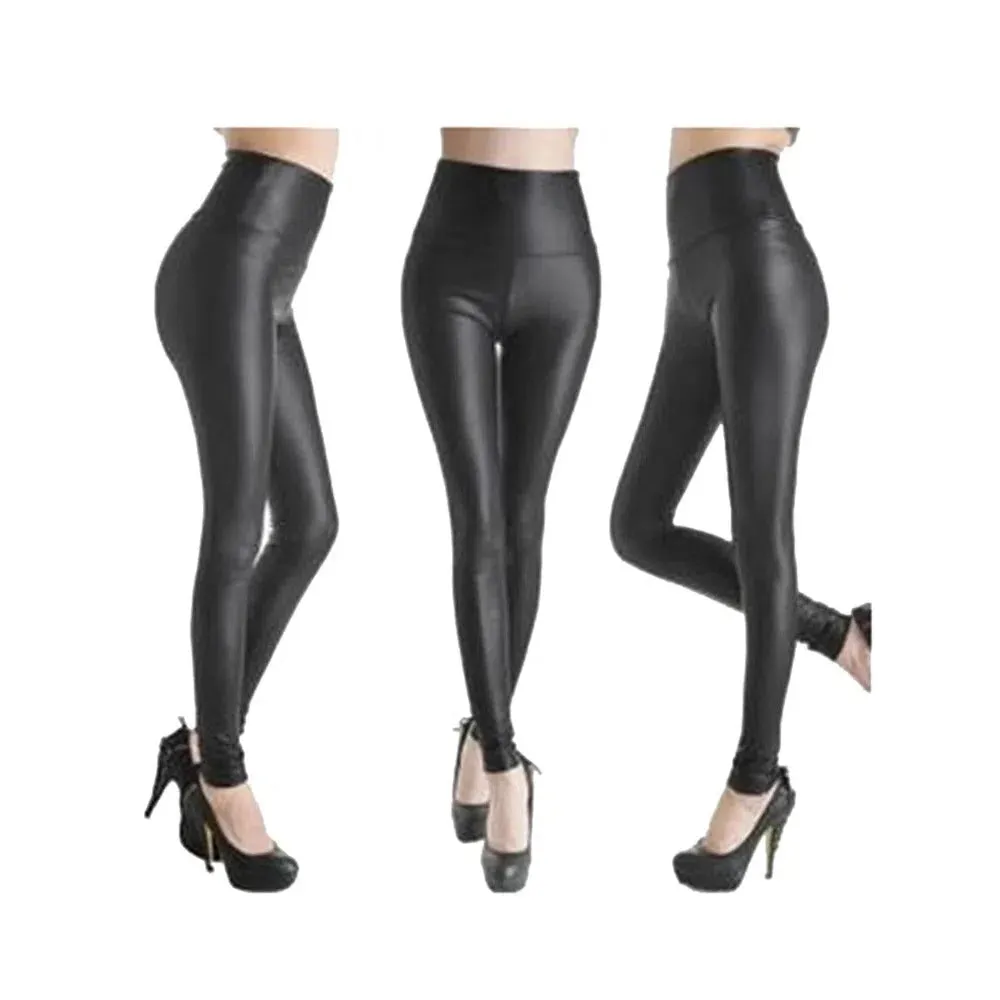 YSDNCHI Sexy Legging Punk Black Skinny Pants High Waist Fashion