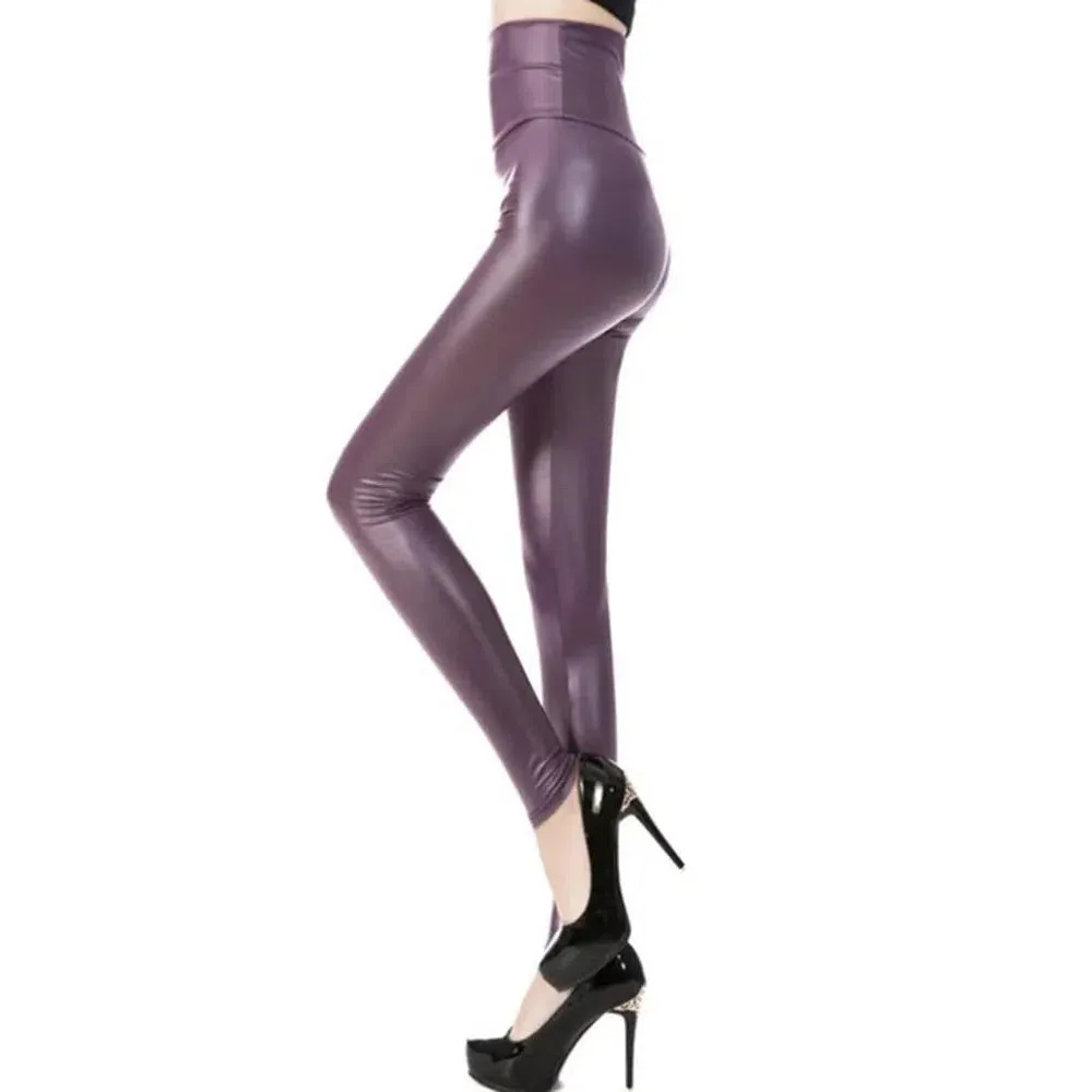 YSDNCHI Sexy Legging Punk Black Skinny Pants High Waist Fashion
