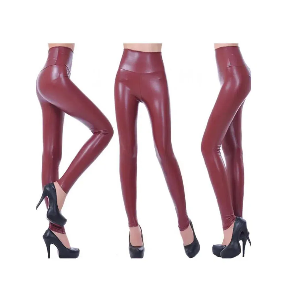 YSDNCHI Sexy Legging Punk Black Skinny Pants High Waist Fashion