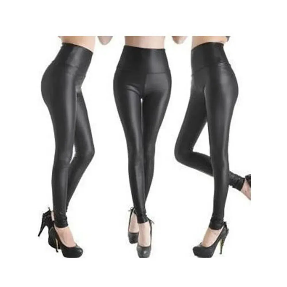 YSDNCHI Sexy Legging Punk Black Skinny Pants High Waist Fashion