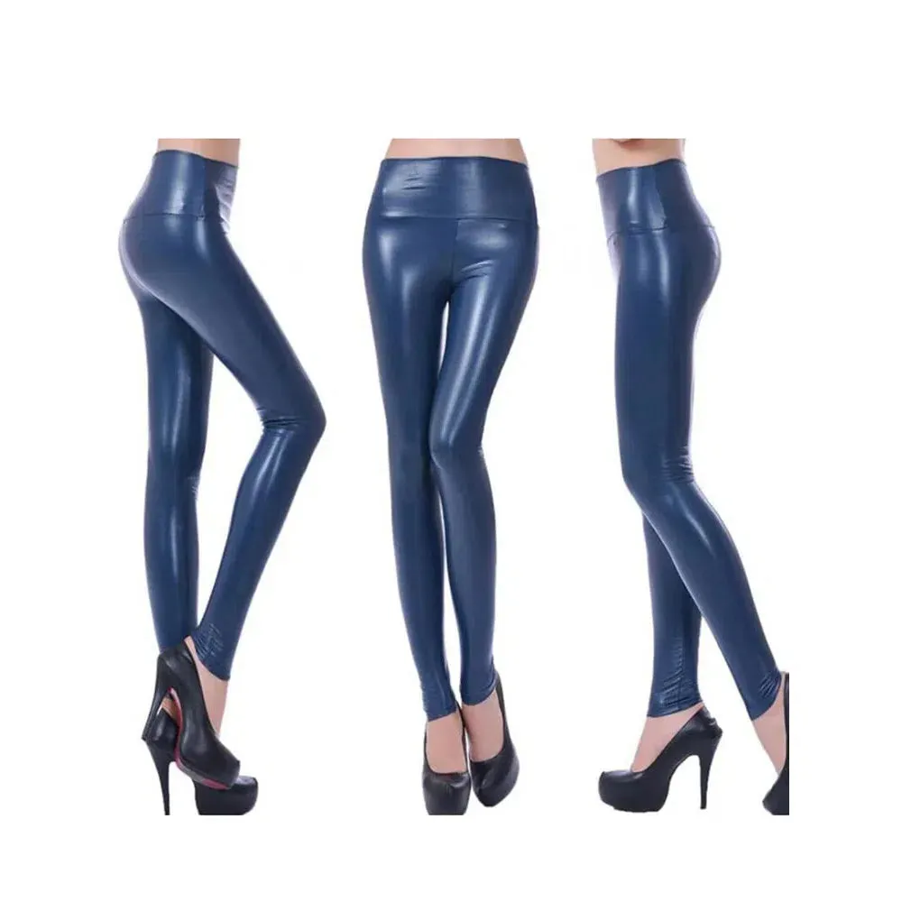 YSDNCHI Sexy Legging Punk Black Skinny Pants High Waist Fashion